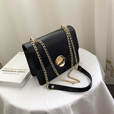 

Advanced texture bag female 2019 new wave Korean version of the wild Messenger bag ins super fire chain shoulder small square bag