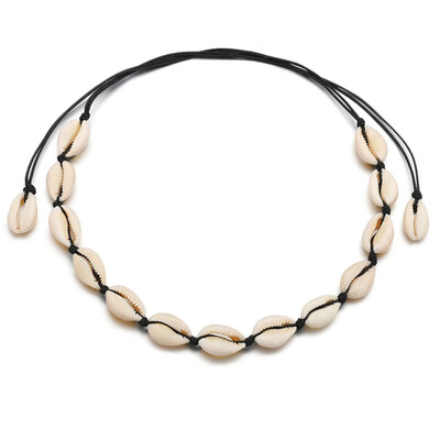 

Exquisite Style Adjustable Vintage Natural Shell Necklace Bracelet Set of 2