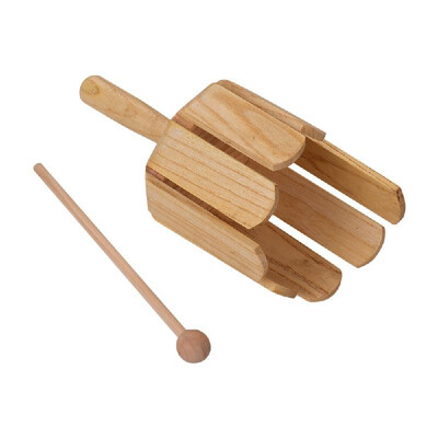 

Wooden Sounder Wood Guiro with Stick Musical Toy Persussion Instrument
