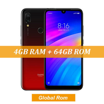 

Global ROM Xiaomi Redmi 7 Smartphone With 4GB RAM 64GB ROM Octa-Core 12MP Dual AI Camera 4000mAh 4G LTE Phone