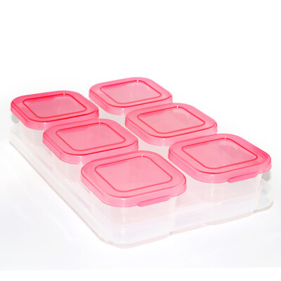 

Toponeto Infant Baby Food Storage Box 60ML with Multiple Colours Cap