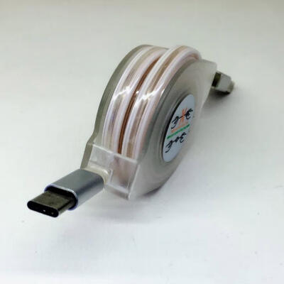 

Retractable Type C Charge Cable Light Up USB C Charging And Syncing Cord For Honor V9 Samsung S8-1m