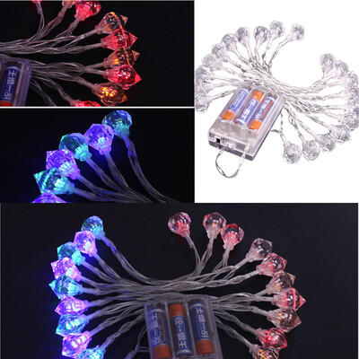 

〖Follure〗Battery case Powered Waterproof Romantic Diamond String Lamp Christmas Decorate