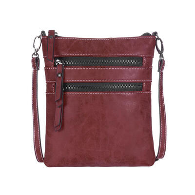 

Vintage Women PU Square Crossbody Bags Handbags Casual Shoulder Zipper Bag