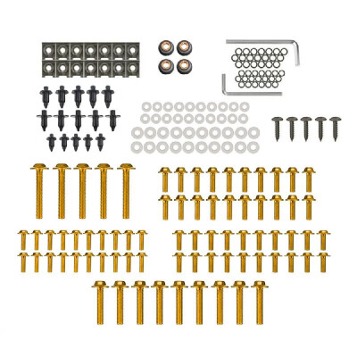 

Complete Motorcycle Fairing Bolts Screws Bodywork Kit 194pcs Fasterners Kit Set