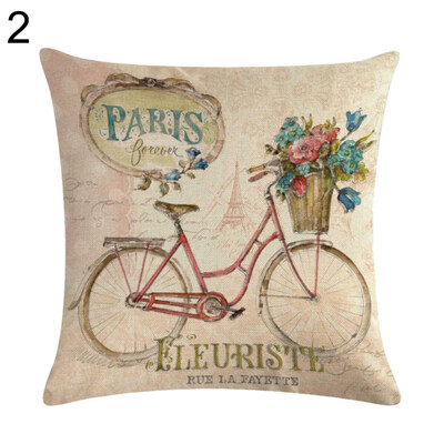 

Lovely Bike Letter Throw Pillow Protector Case Cushion Cover Bedding Articles