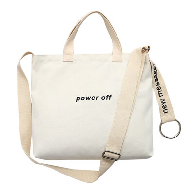 

Women Fashion Letter Print Canvas Bags Environmental Shopping Bag Tote Package Bags Purses Casual Bag For Women