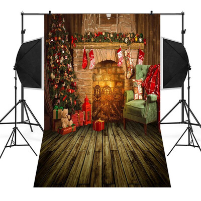 

〖Follure〗Christmas Backdrops Snowman Vinyl 3x5FT Lantern Background Photography Studio
