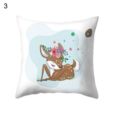 

Animal Deer Giraffe Snake Pillow Case Cushion Cover Sofa Bed Car Office Decor