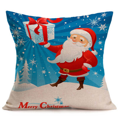 

Tailored Merry Christmas Linen Pillow Cases Sofa Cushion Cover Home Decoration