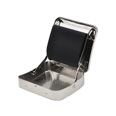 

Portable Silvery Cigarette Roller 70mm Metal Rolling Machine Tobacco Smoking Maker