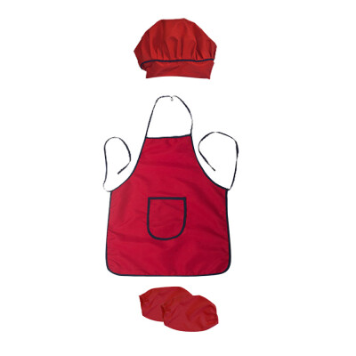 

〖Follure〗Children Waterproof Cartoon Kitchen Cooking Bib Apron Apron Sleeve 3 Set