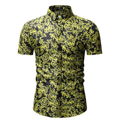 

Hawaiian Shirts Mens Floral Scenic Beach Aloha Party Camp Short Sleeve Holiday