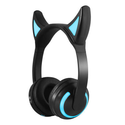 

ZW-19B Bluetooth Headphones Colorful LED Lighting Cat Ear Headsets Luminous Cute Wireless Earphone For Phone PC