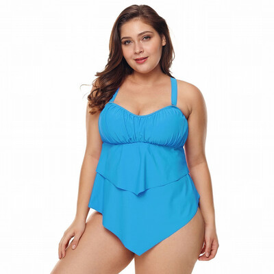 

Womens Swimwear two-piece split slimming Plus Size swimwear