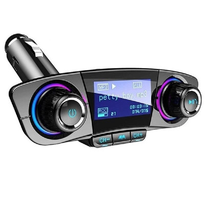 

BT Handsfree FM Transmitter Aux Modulator Car Kit Car Audio MP3 Player with Charge Dual USB Car Charge