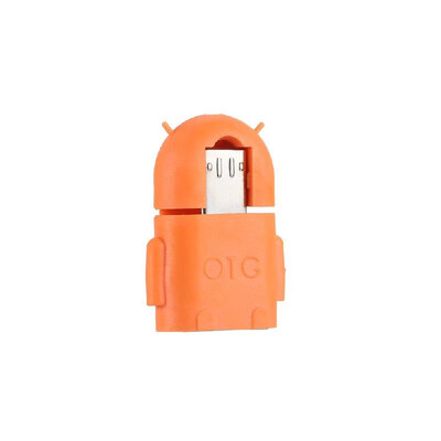 

Micro USB to USB 20 Convert Connector Charging Data Sync Male to Female Adapter OTG Adapter Orange