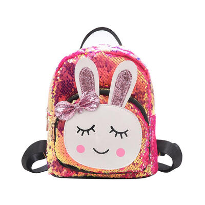 

Cute Women Rabbit Sequins Backpacks Girls Bling Travel Shoulder School Bags