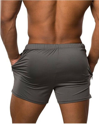 

Mens Swim Fitted Shorts Bodybuilding Workout Gym Running Tight Lifting Shorts