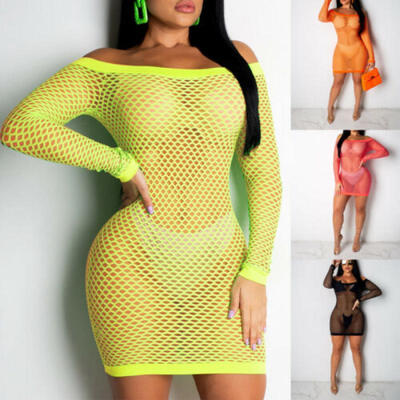 

Women Summer Bathing Suit Blouse Bikini Cover Up Smock Crochet Beachwear Dress