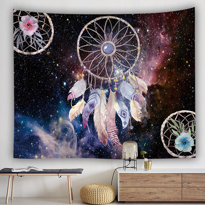 

Toponeto Colorful Dream Catcher Tapestry Bohemia Hippie Wall Hanging Bedspread Dorm Decor