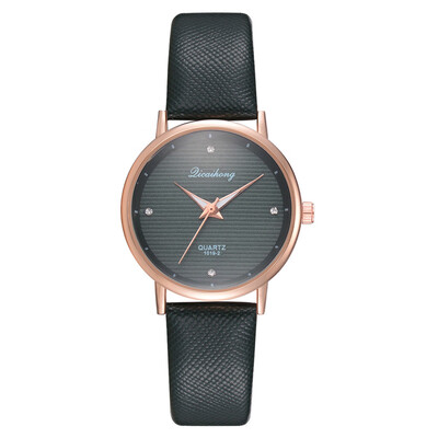 

Simple pure Minimalist Leather Strap Ladies Dress Clock Womens Quartz Watches Female Wrist Bracelets relogio feminino &Ff