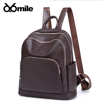 

Leather shoulder bag womens head leather fashion boomers casual small backpack soft leather bag