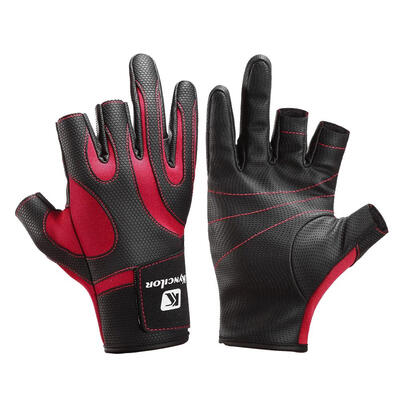 

3 Cut Fingers Anti-slip Fishing Gloves Outdoor Sports Riding Protection