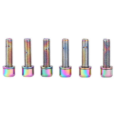 

6pcsset High Carbon Steel M5 Hex Bicycle Holder Screws Bottle Rack Screws