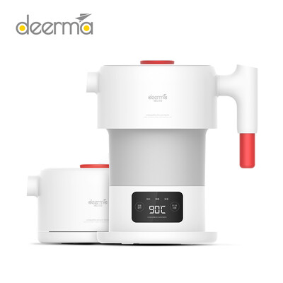 

Xiaomi Deerma Multifunctional Foldable Electric Kettle Smart Touch Screen Folding Travel Carrier Healthy Silicone Insulation Boili