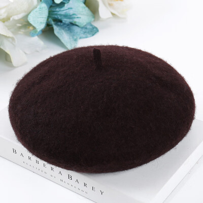 

Hat lady autumn&winter wool Beret Korean version of the Japanese version of the student painter hat British pumpkin bud hat