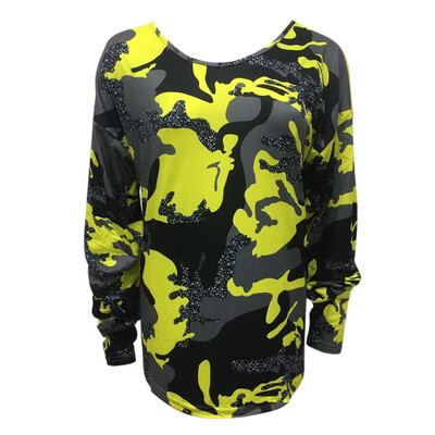 

Autumn Women V-neck Long-sleeved Blouse Floral Print Casual Loose Top Female Autumn Clothing