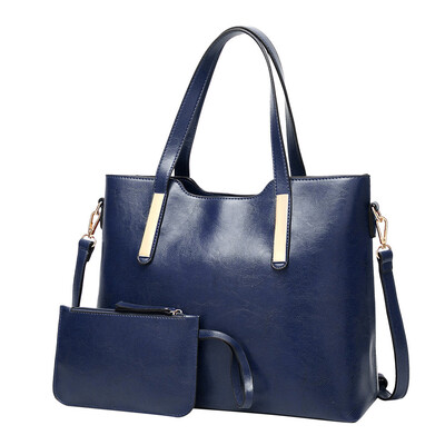 

Tailored 2Pcs Womens Ladies Pattern Pure Color Fashion HandbagWallets