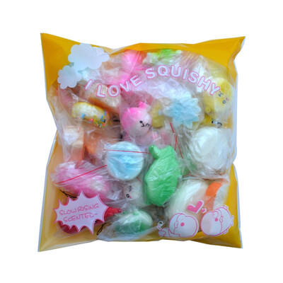 

Siaonvr 30pcs Squishy Slow Rising Cartoon Doll Soft Cream Scented Stress Relief Toy Key