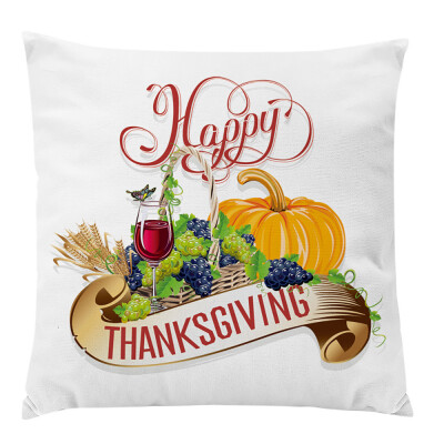 

Tailored Pumpkin Cushion Cover Square Pillow Case Thanksgiving Day Decor