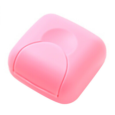 

Portable Soap Dishes Soap Container Bathroom Travel Home Plastic Soap Box With Cover Candy Color