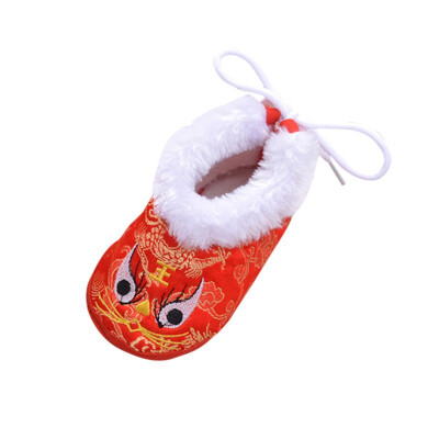 

Winterborn Baby Shoes Chinese Style Traditional Baby Boys Girls Shoes Warm Cotton First Walkers Cartoon Girl Shoes