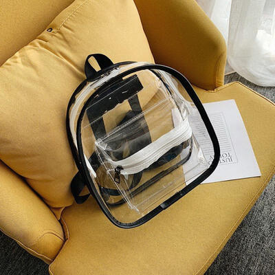 

2019 New Fashion Bag Female Laser Backpack Pvc Transparent Student Bag