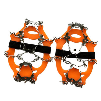 

Rubber Shoe Cover with 19 - Toothed Crampons Outdoor Ice Snow Antiskid Shoe Cover with Strong Toughness And Strength
