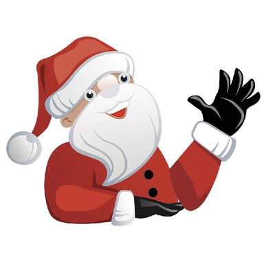

Christmas Santa Claus Sticker Car Waving Rear Windshield Decal Sticker Wagging Wiper Sticker