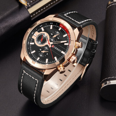 

Luxury Brand Army Military Watches Men Clock Leather Strap Waterproof