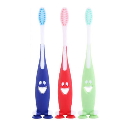 

3pcsSet Ultra Soft Bristles Kids Cartoon Smile Antibacterial Toothbrushes