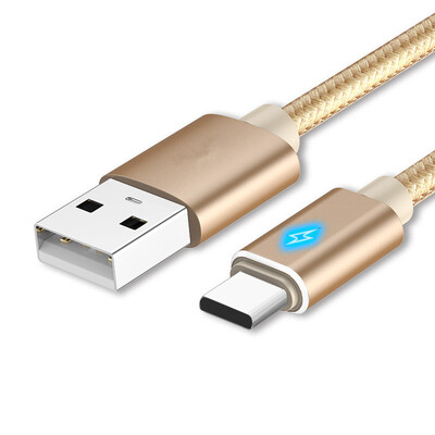 

1m Cable for Type-C Led Breath Light Braided Charging Data Charger