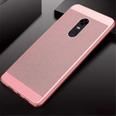 

Goowiiz Phone Case For Xiaomi RedMi Note 5Note 5 ProNote 5A Pro Full Protection Slim Hard PC Breathable Grid Back Cover