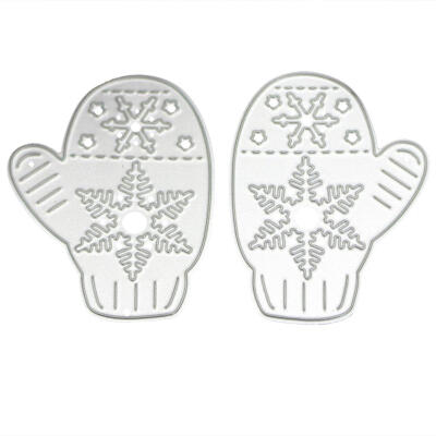 

2pcs Gloves Snow Cutting Die Stencil Scrapbooking Craft Album Paper Card