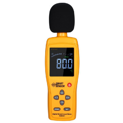 

SMART SENSOR AS834 Digital Sound Level Meter Digital Noisemeter LCD Sound Level Meter 30-130dB Noise Volume Measuring Instrument