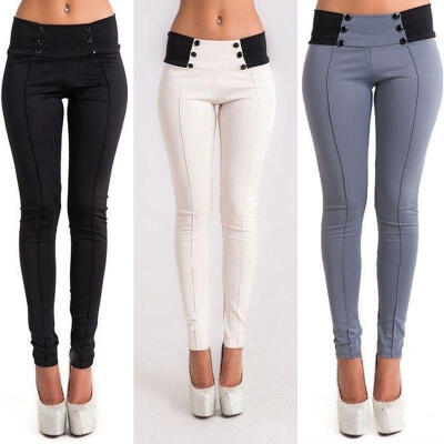 

Fashion Women Casual Stretch Skinny Leggings Pencil Pants Slim Trousers -XL