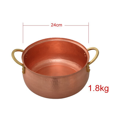 

Copper handmade soup pot copper hot pot gelatin jam pot electromagnetic gas universal copper pot