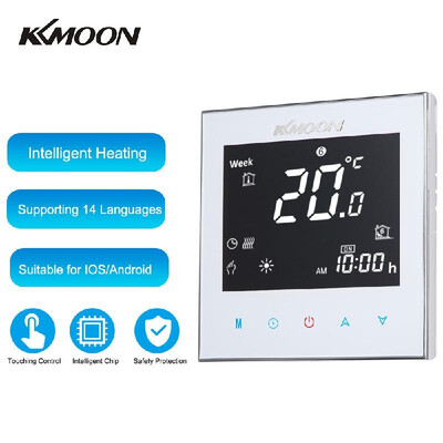 

KKmoon Digital Water Heating Thermostat 7-Day Programmable with WiFi Connection & Voice Control Energy Saving AC 95-240V 5A Touchi