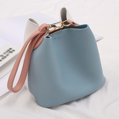 

Tailored Womens Fashion Color Bucket Bag Large Capacity Handbag Casual Shoulder Bag